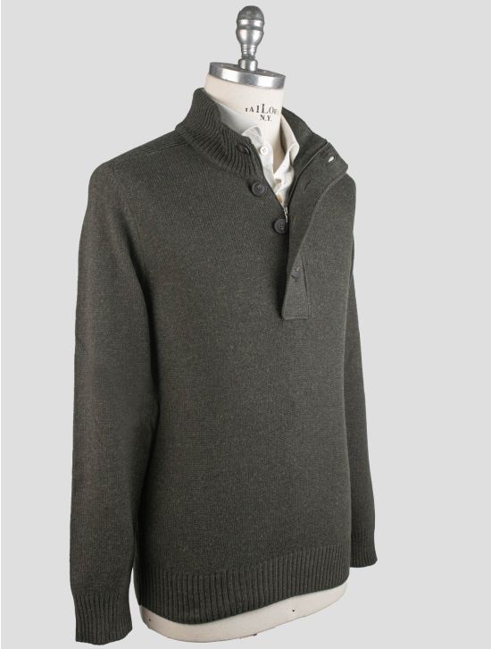 Gran Sasso Gran Sasso Green Virgin Wool Sweater Cardigan Green 001