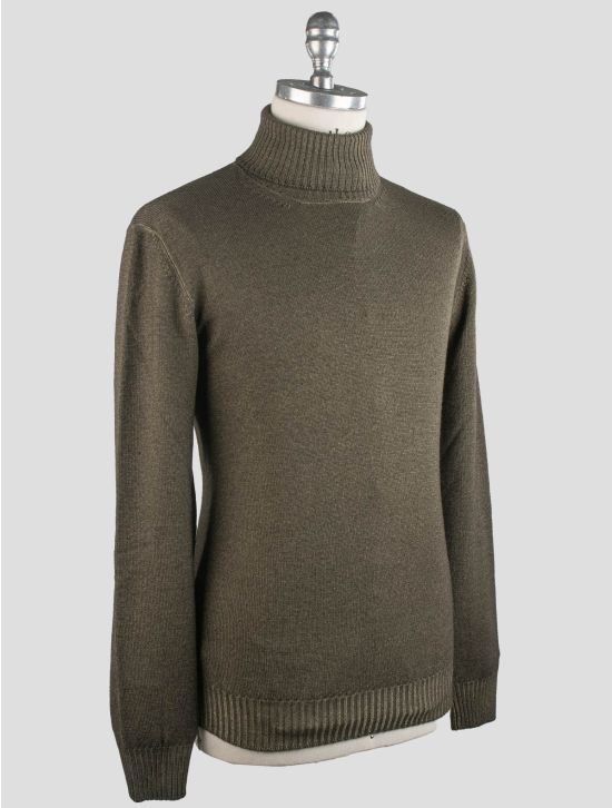 Gran Sasso Gran Sasso Green Virgin Wool Sweater Turtleneck Green 001