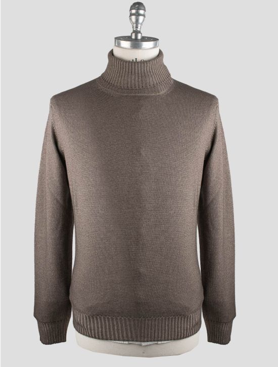 Gran Sasso Gran Sasso Brown Virgin Wool Sweater Turtleneck Brown 000