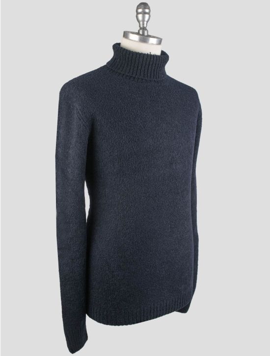 Gran Sasso Gran Sasso Blue Virgin Wool Pa Sweater Turtleneck Blue 001