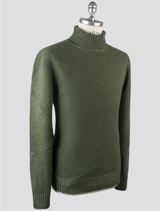 Gran Sasso Gran Sasso Green Virgin Wool Pa Sweater Turtleneck Green 001