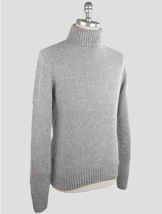 Gran Sasso Gran Sasso Gray Virgin Wool Pa Sweater Turtleneck Gray 001