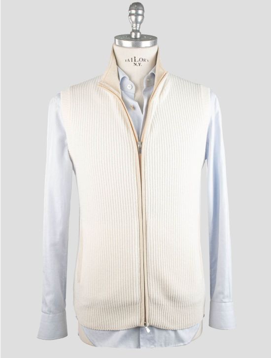 Gran Sasso Gran Sasso White Cashmere Sweater Full Zip White 000