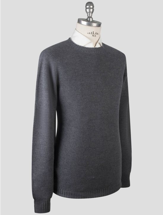 Gran Sasso Gran Sasso Gray Virgin Wool Sweater Crewneck Gray 001