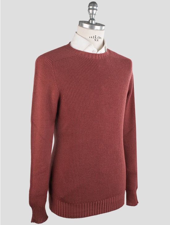 Gran Sasso Gran Sasso Red Virgin Wool Sweater Crewneck Red 001