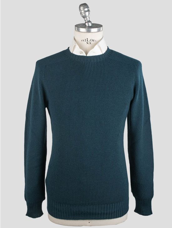 Gran Sasso Gran Sasso Green Rain Virgin Wool Sweater Crewneck Green 000