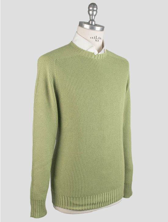 Gran Sasso Gran Sasso Green Virgin Wool Sweater Crewneck Green 001