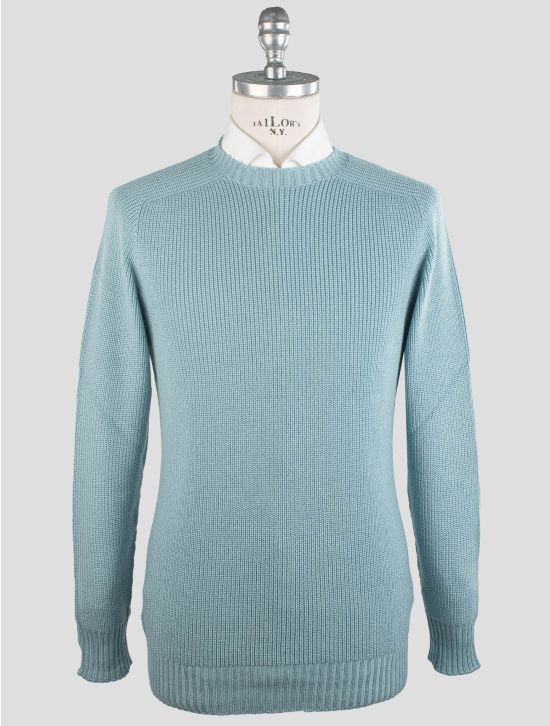 Gran Sasso Gran Sasso Light Blue Virgin Wool Sweater Crewneck Light Blue 000