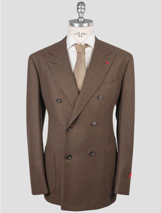 Isaia Isaia Brown Wool Blazer Brown 000