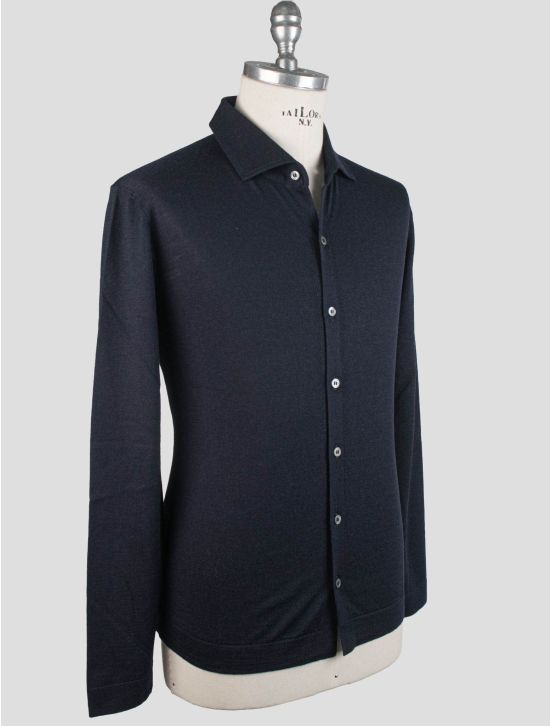 Gran Sasso Gran Sasso Blue Virgin Wool Shirt Blue 001