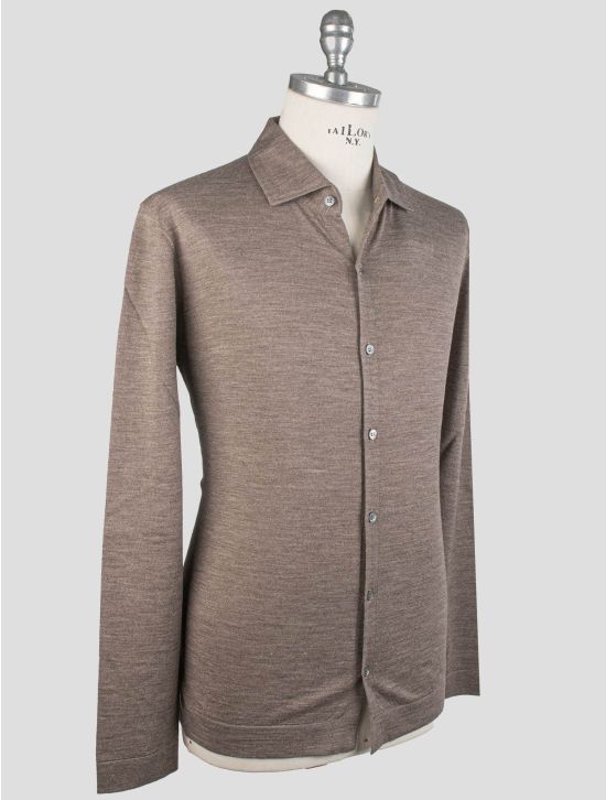 Gran Sasso Gran Sasso Taupe Virgin Wool Shirt Taupe 001