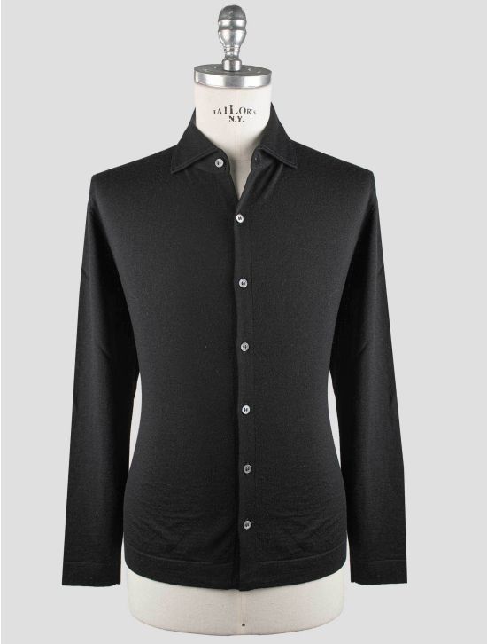 Gran Sasso Gran Sasso Black Virgin Wool Sweater Cardigan Black 000