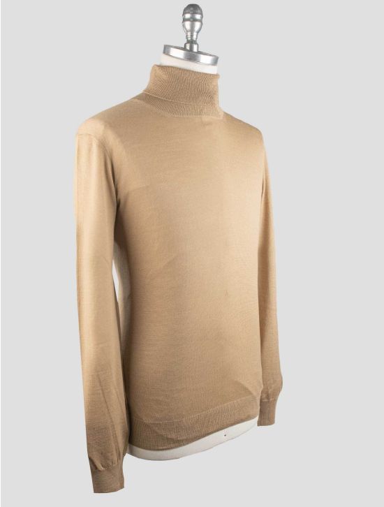 Gran Sasso Gran Sasso Brown Virgin Wool Sweater Turtleneck Brown 001