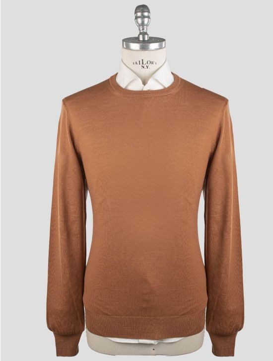 Gran Sasso Gran Sasso Brown Virgin Wool Sweater Crewneck Brown 000