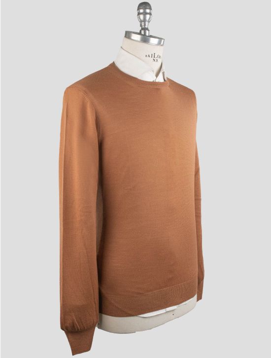 Gran Sasso Gran Sasso Brown Virgin Wool Sweater Crewneck Brown 001