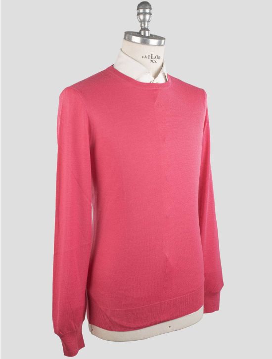 Gran Sasso Gran Sasso Pink Virgin Wool Sweater Crewneck Pink 001