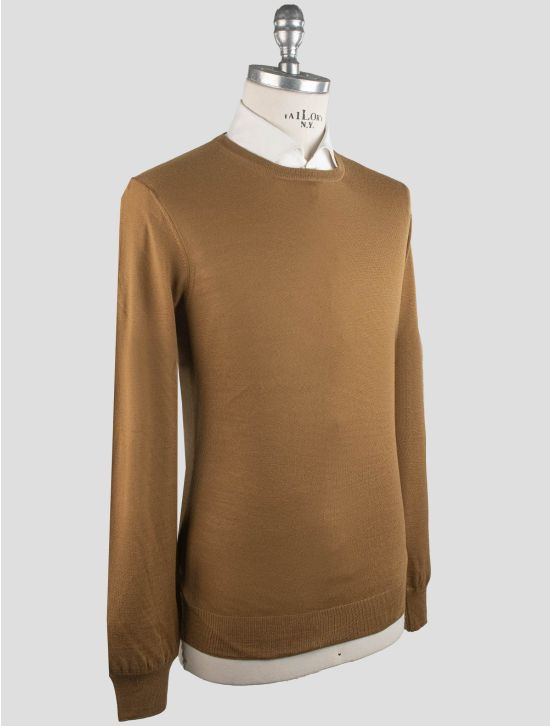 Gran Sasso Gran Sasso Brown Virgin Wool Sweater Crewneck Brown 001