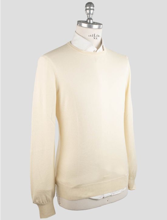 Gran Sasso Gran Sasso Yellow Virgin Wool Sweater Crewneck Yellow 001