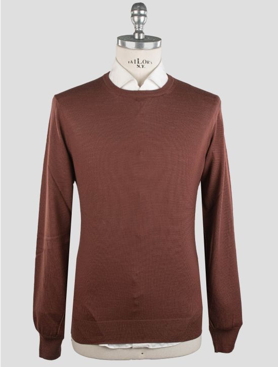 Gran Sasso Gran Sasso Burgundy Virgin Wool Sweater Crewneck Burgundy 000