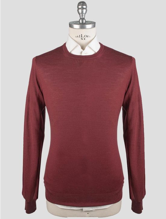 Gran Sasso Gran Sasso Burgundy Virgin Wool Sweater Crewneck Burgundy 000