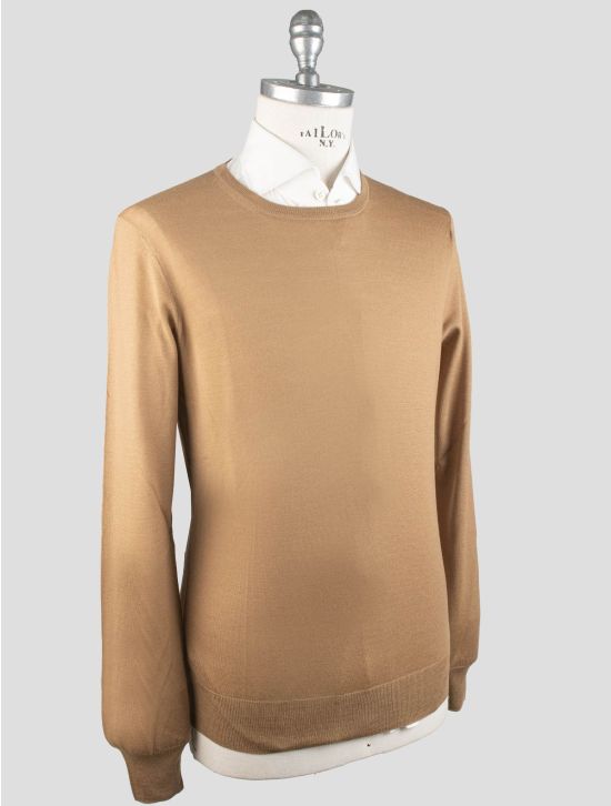 Gran Sasso Gran Sasso Brown Virgin Wool Sweater Crewneck Brown 001