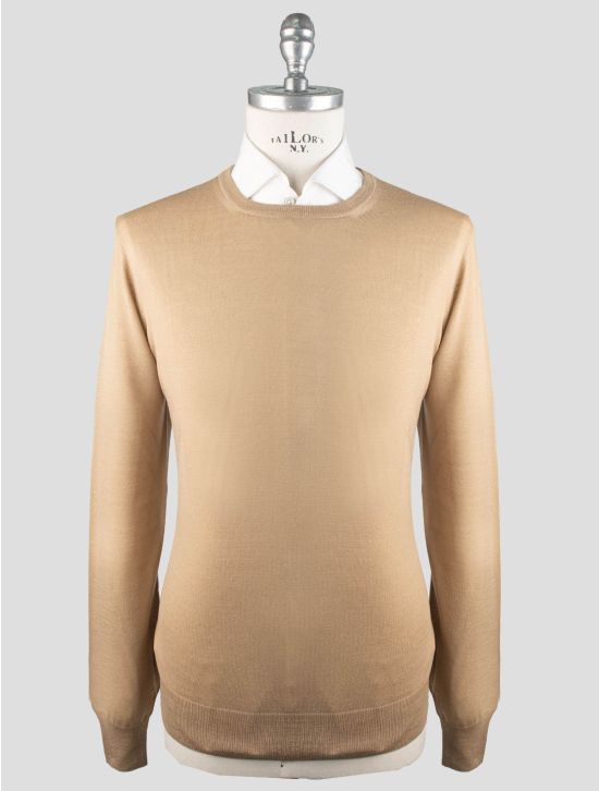 Gran Sasso Gran Sasso Beige Virgin Wool Sweater Crewneck Beige 000