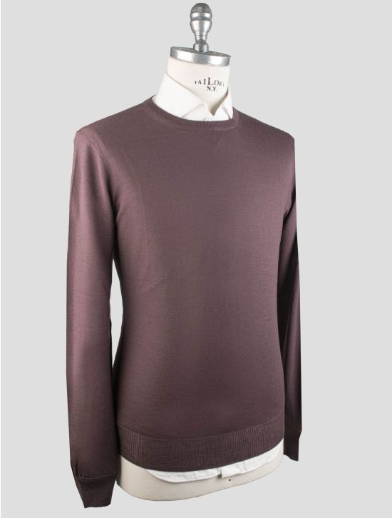 Gran Sasso Gran Sasso Purple Virgin Wool Sweater Crewneck Purple 001