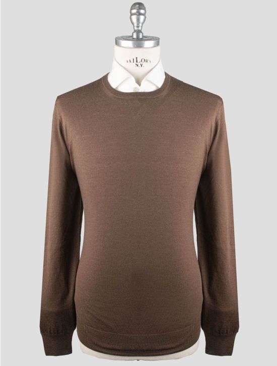 Gran Sasso Gran Sasso Brown Virgin Wool Sweater Crewneck Brown 000