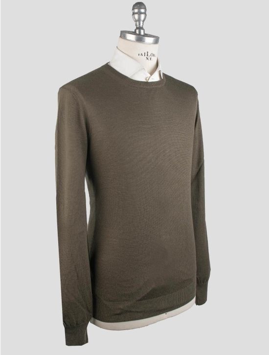 Gran Sasso Gran Sasso Green Virgin Wool Sweater Crewneck Green 001