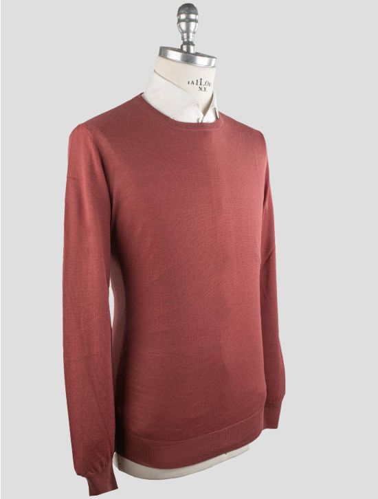 Gran Sasso Gran Sasso Red Virgin Wool Sweater Crewneck Red 001