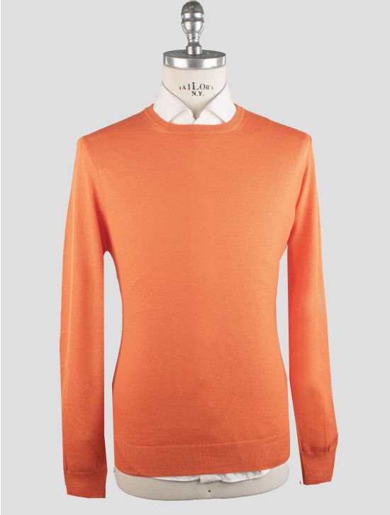 Gran Sasso Gran Sasso Orange Virgin Wool Sweater Crewneck Orange 000