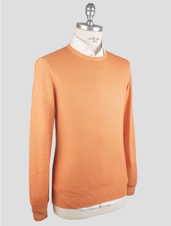 Gran Sasso Gran Sasso Orange Cashmere Sweater Crewneck Orange 001