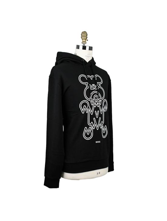 BOSS Boss Black Cotton Hoodie Black 001