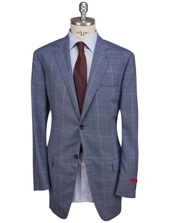 Isaia Isaia Blue Wool Blazer Blue 000