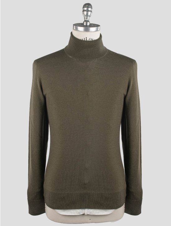 Gran Sasso Gran Sasso Green Virgin Wool Pl Sweater Turtleneck Green 000