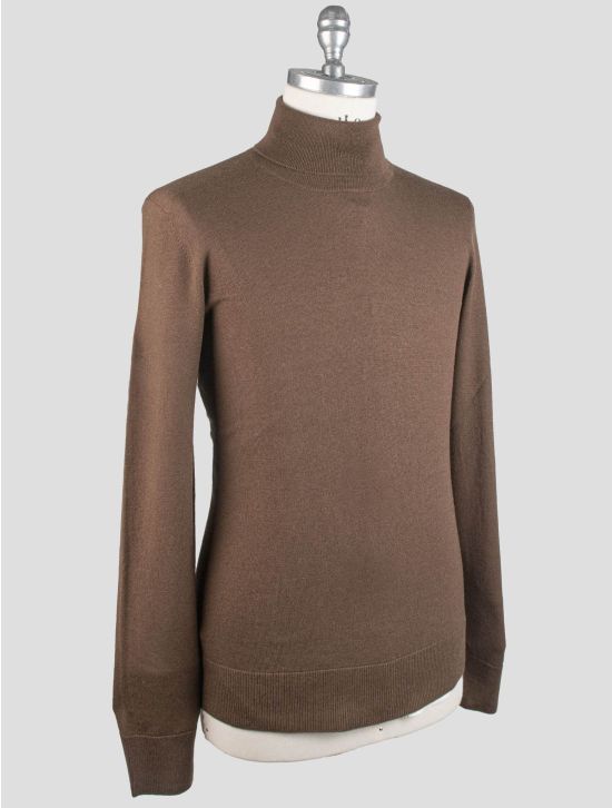 Gran Sasso Gran Sasso Brown Virgin Wool Pl Sweater Turtleneck Brown 001