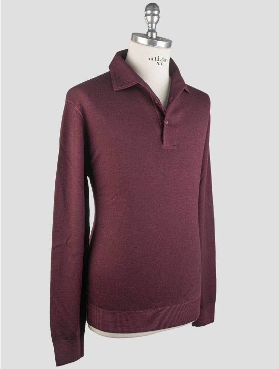 Gran Sasso Gran Sasso Purple Virgin Wool Sweater Polo Purple 001