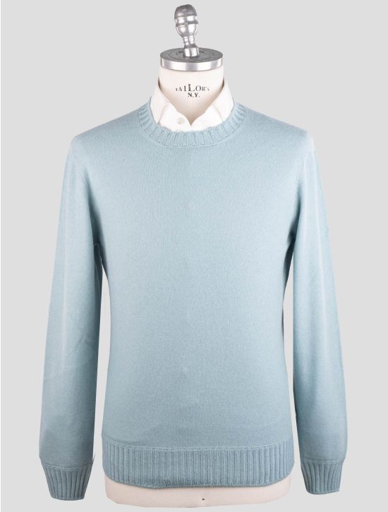 Gran Sasso Gran Sasso Light Blue Cashmere Sweater Crewneck Light Blue 000