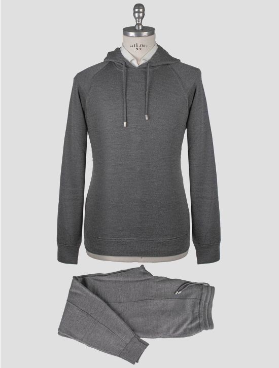 Gran Sasso Gran Sasso Gray Virgin Wool Tracksuits Gray 000