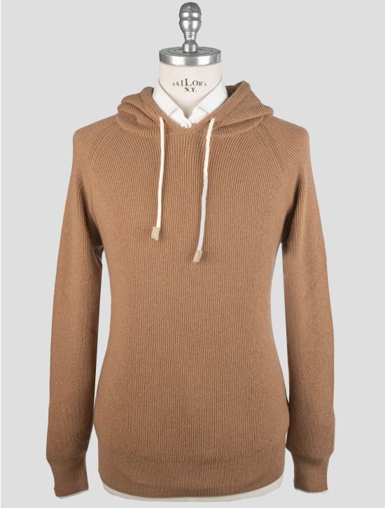 Gran Sasso Gran Sasso Brown Cashmere Sweater Hoodie Brown 000