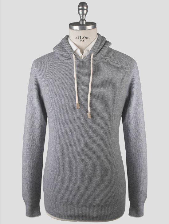 Gran Sasso Gran Sasso Gray Cashmere Sweater Hoodie Gray 000