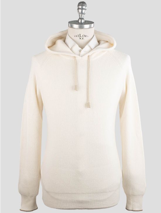 Gran Sasso Gran Sasso White Cashmere Sweater Hoodie White 000