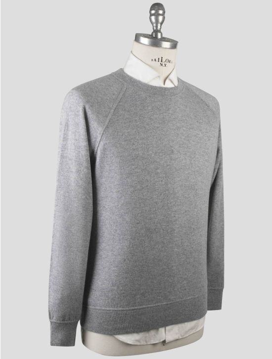 Gran Sasso Gran Sasso Gray Cashmere Sweater Crewneck Gray 001