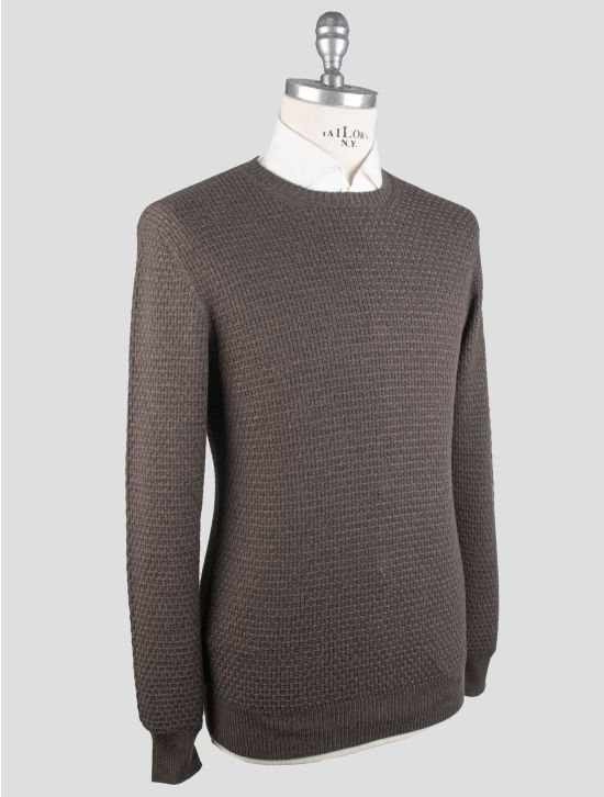 Gran Sasso Gran Sasso Brown Virgin Wool Sweater Crewneck Brown 001