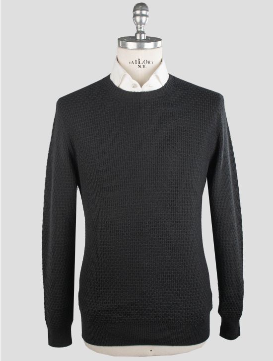 Gran Sasso Gran Sasso Black Virgin Wool Sweater Crewneck Black 000