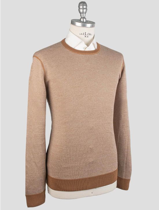 Gran Sasso Gran Sasso Brown Virgin Wool Sweater Crewneck Brown 001