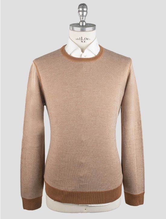 Gran Sasso Gran Sasso Brown Virgin Wool Sweater Crewneck Brown 000