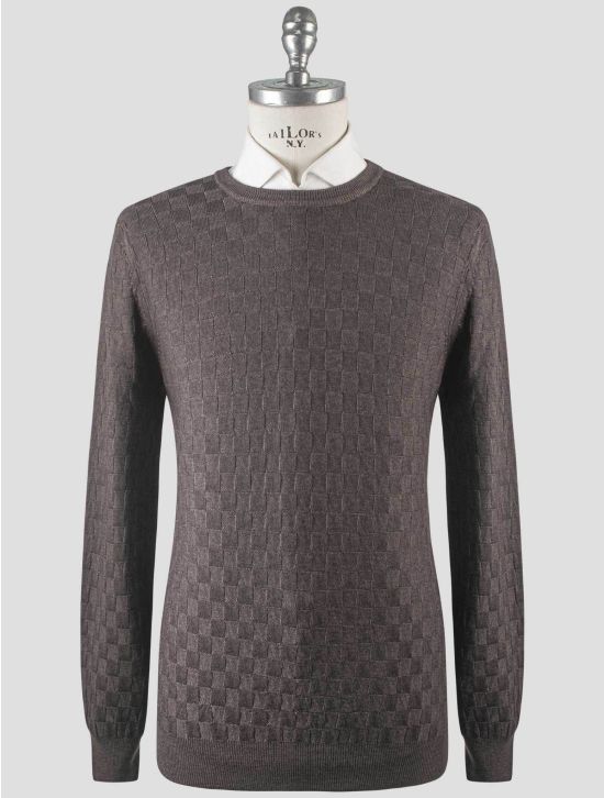 Gran Sasso Gran Sasso Brown Virgin Wool Sweater Crewneck Brown 000