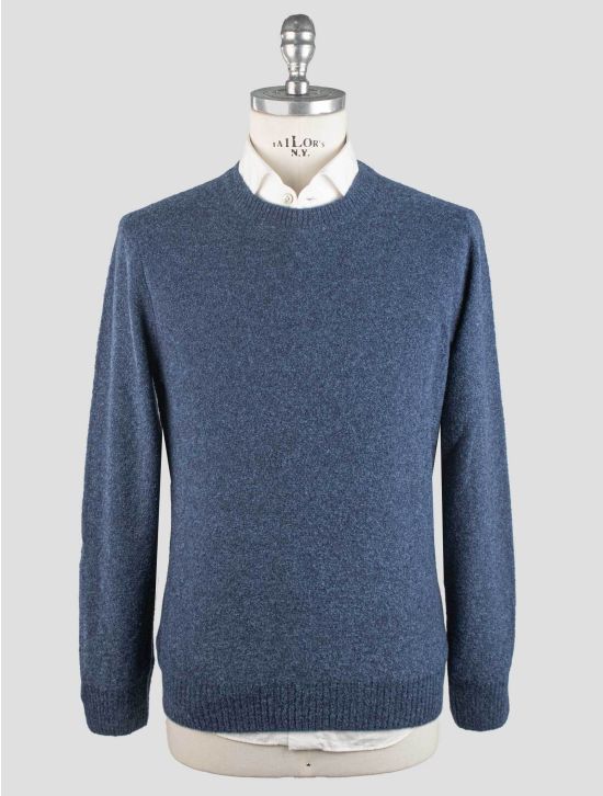 Gran Sasso Gran Sasso Blue Virgin Wool Pa Sweater Crewneck Blue 000