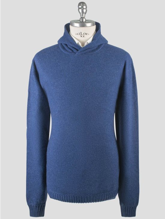 Gran Sasso Gran Sasso Blue Cashmere Sweater Hoodie Blue 000